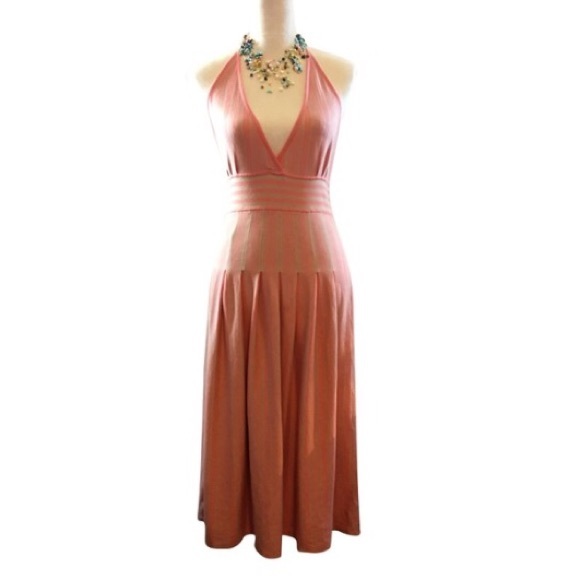 ❗️SOLD❗️AEVE Halter Dress, Cotton Silk, Cashmere - Picture 1 of 8